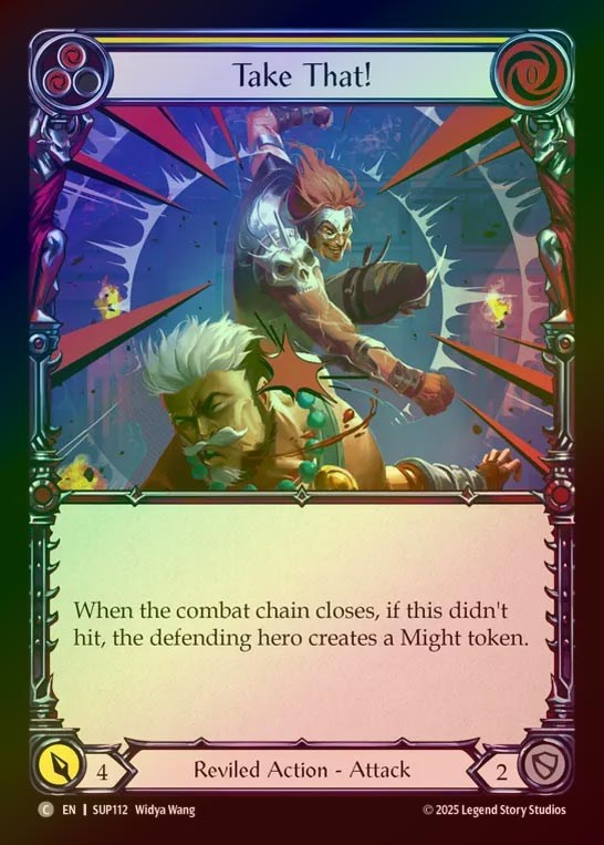 【RF】【EN】[Reviled] 喰らいな！/Take That! (yellow) [SUP112-C]