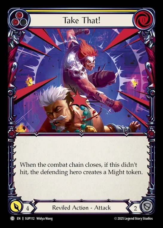 【EN】[Reviled] 喰らいな！/Take That! (yellow) [SUP112-C]