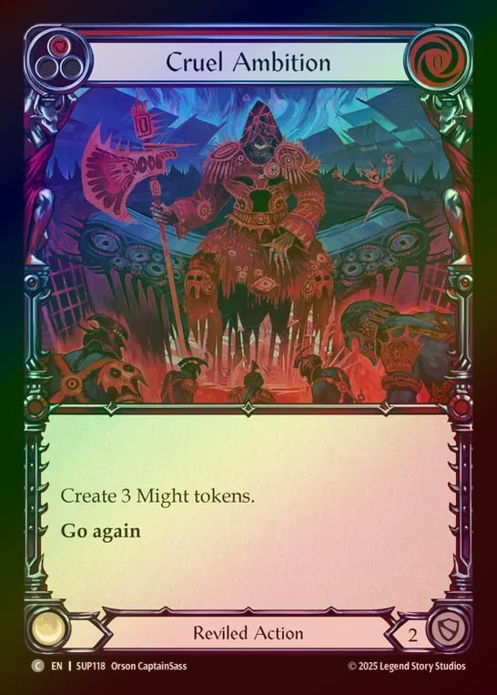 【RF】【EN】[Reviled] 残酷な野望/Cruel Ambition (red) [SUP118-C]