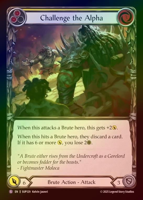【RF】【EN】[Brute] 首領への挑戦/Challenge the Alpha [SUP129-S]