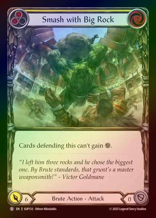 【RF】【EN】[Brute] 岩塊殴打/Smash with Big Rock [SUP133-S]