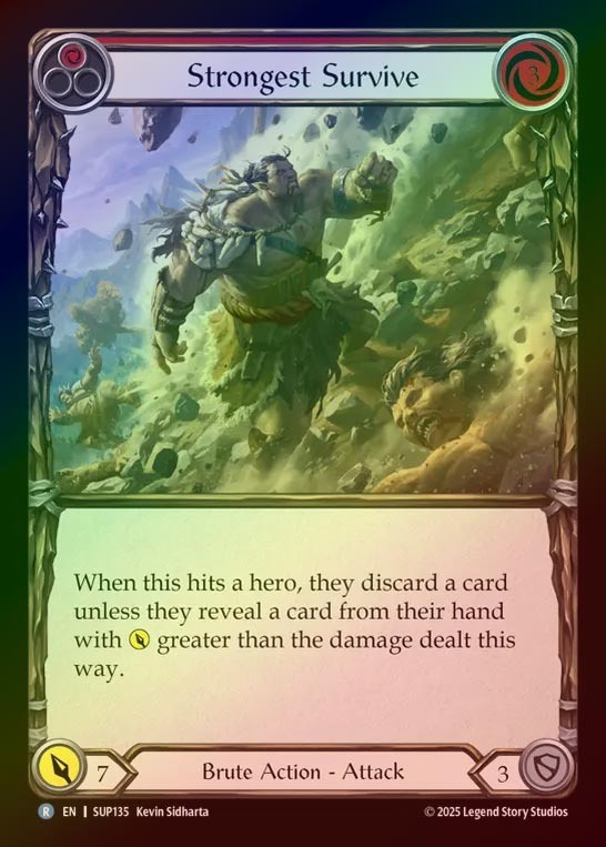 【RF】【EN】[Brute] 生き抜くのは強者のみ/Strongest Survive (red) [SUP135-R]