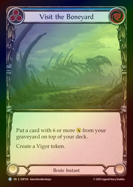【RF】【EN】[Brute] 屍骨野への訪問/Visit the Boneyard (blue) [SUP139-R]