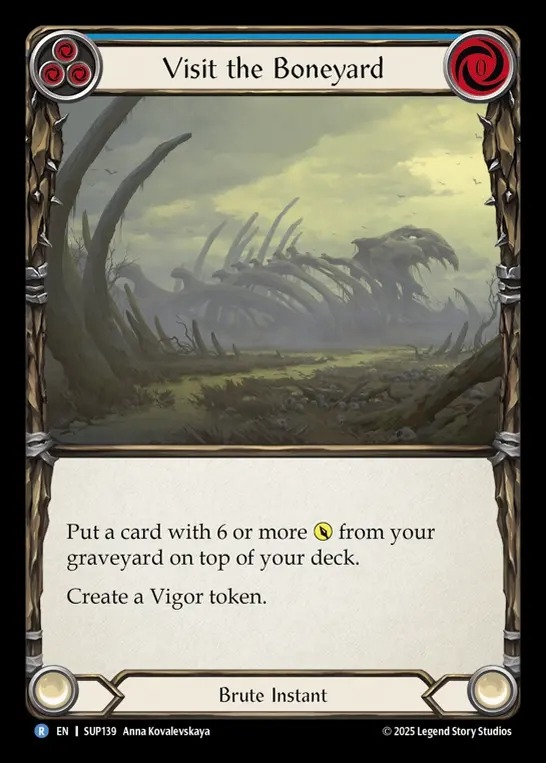 【EN】[Brute] 屍骨野への訪問/Visit the Boneyard (blue) [SUP139-R]
