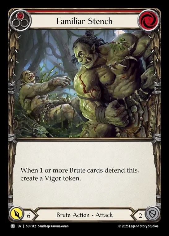 【EN】[Brute] 馴染みある悪臭/Familiar Stench (red) [SUP142-C]