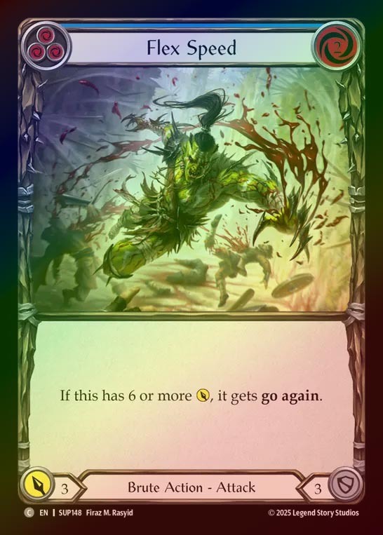 【RF】【EN】[Brute] 魅せる速度/Flex Speed (blue) [SUP148-C]