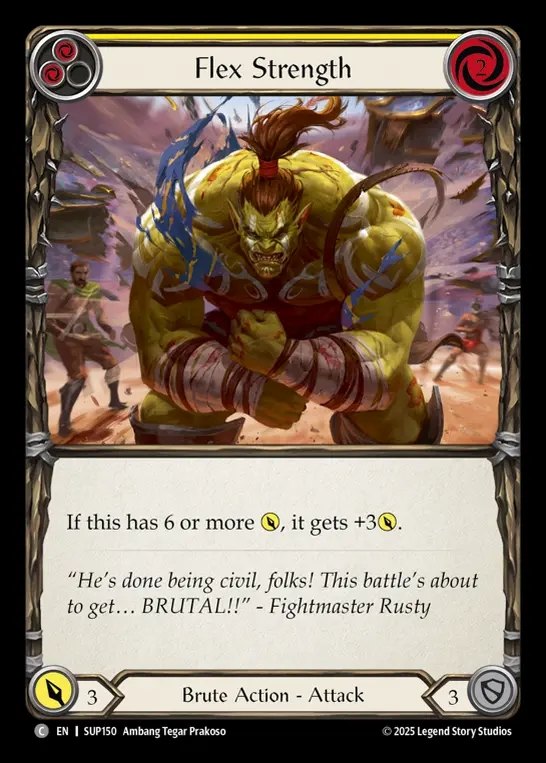 【EN】[Brute] 魅せる力/Flex Strength (yellow) [SUP150-C]