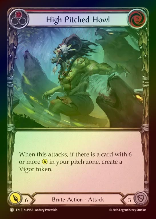 【RF】【EN】[Brute] 甲高い遠吠え/High Pitched Howl (red) [SUP155-C]