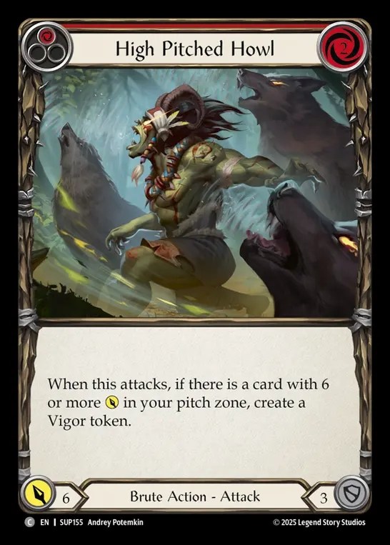 【EN】[Brute] 甲高い遠吠え/High Pitched Howl (red) [SUP155-C]