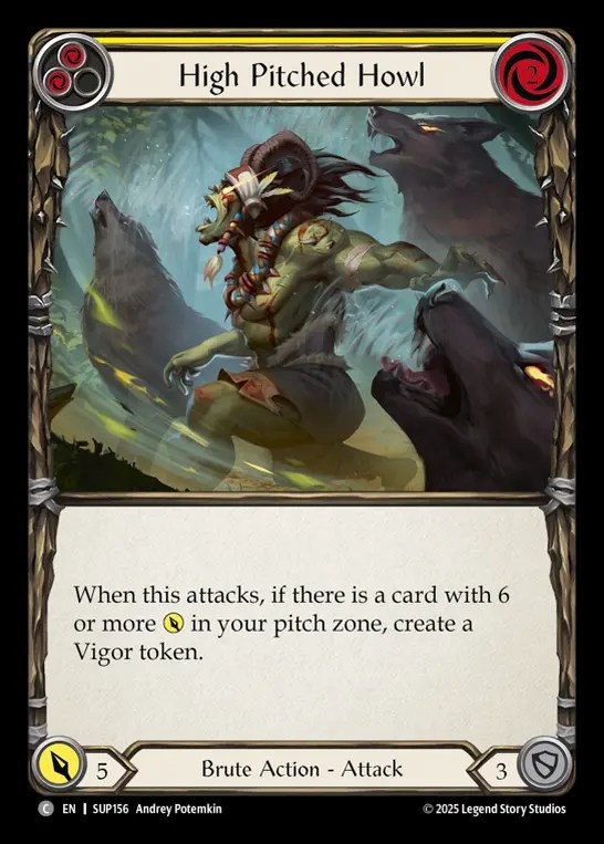 【EN】[Brute] 甲高い遠吠え/High Pitched Howl (yellow) [SUP156-C]