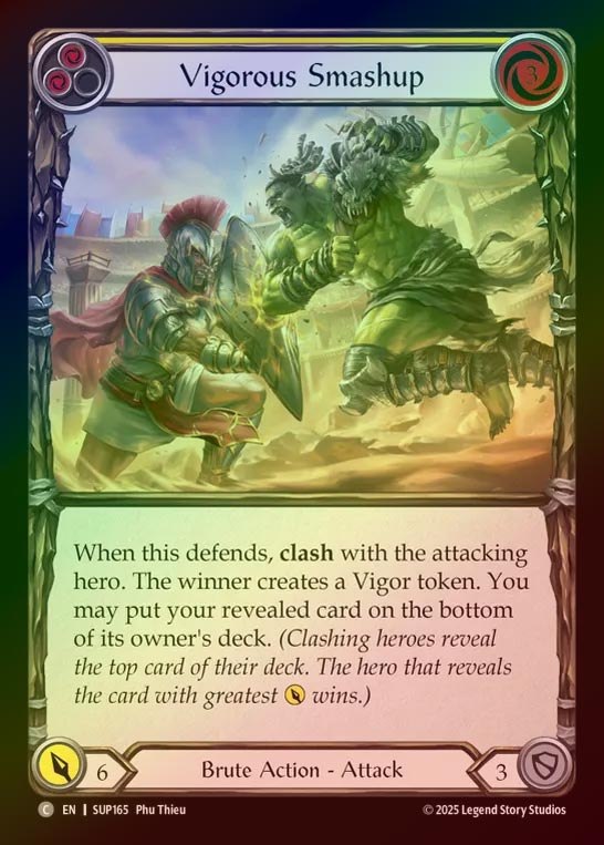 【RF】【EN】[Brute] 強健な衝突/Vigorous Smashup (yellow) [SUP165-C]