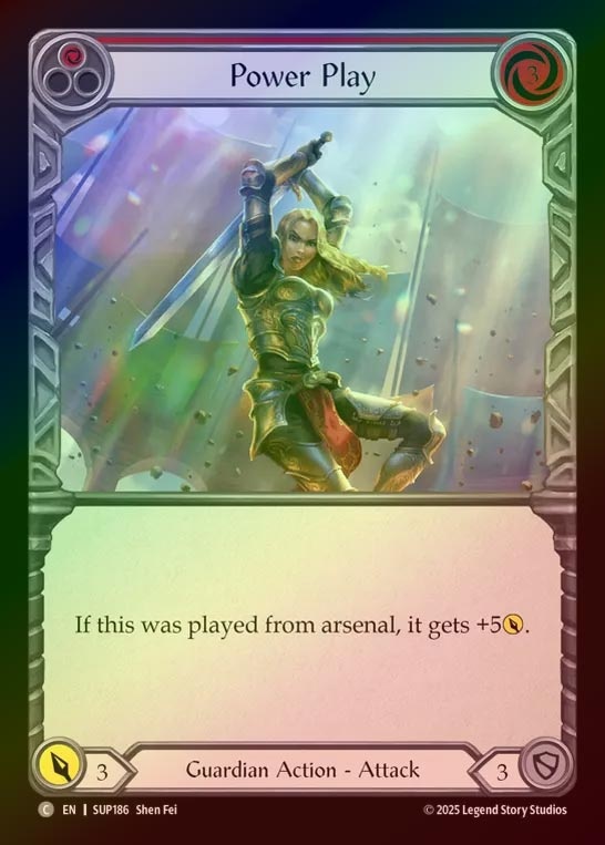 【RF】【EN】[Guardian] パワープレイ/Power Play (red) [SUP186-C]