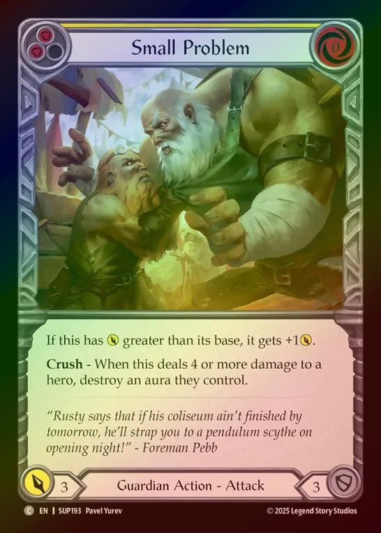 【RF】【EN】[Guardian] 小さな問題/Small Problem (yellow) [SUP193-C]
