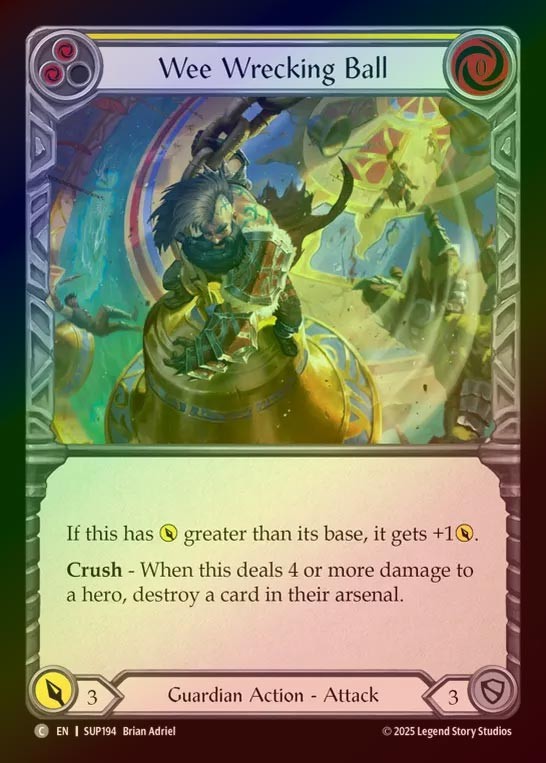【RF】【EN】[Guardian] 小っちゃな破壊者/Wee Wrecking Ball (yellow) [SUP194-C]