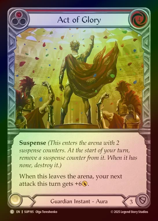 【RF】【EN】[Guardian] 栄光の一幕/Act of Glory (red) [SUP195-C]