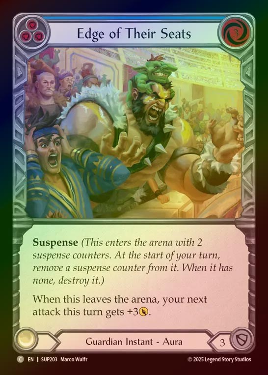 【RF】【EN】[Guardian] 前のめり/Edge of Their Seats (blue) [SUP203-C]