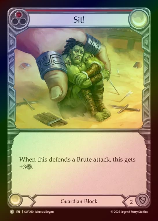 【RF】【EN】[Guardian] お座り！/Sit! (red) [SUP210-C]