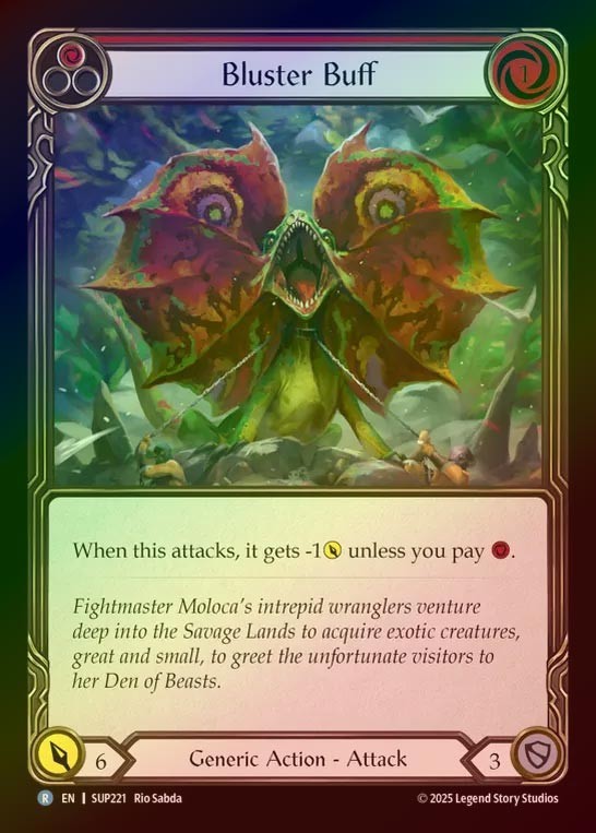 【RF】【EN】[Generic] 虚仮バフ/Bluster Buff (red) [SUP221-R]