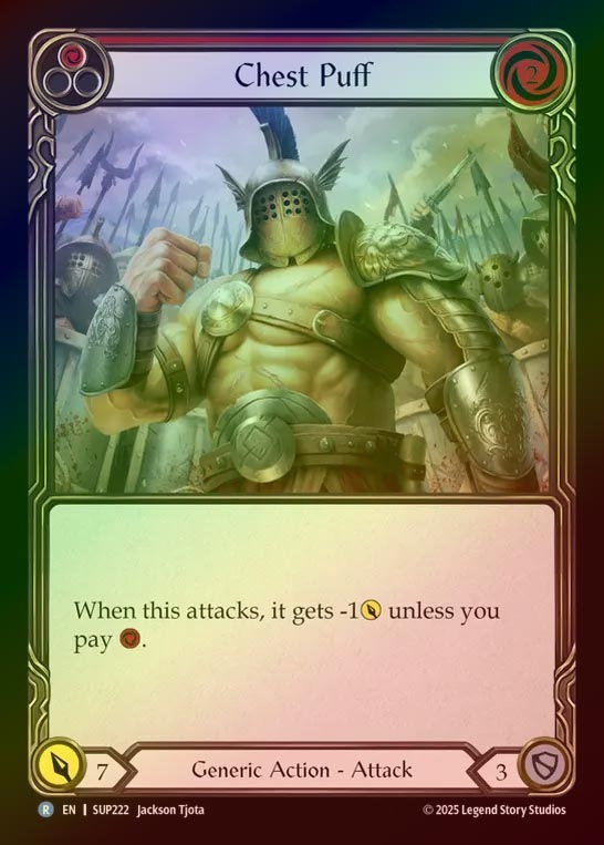 【RF】【EN】[Generic] 胸ハリ/Chest Puff (red) [SUP222-R]