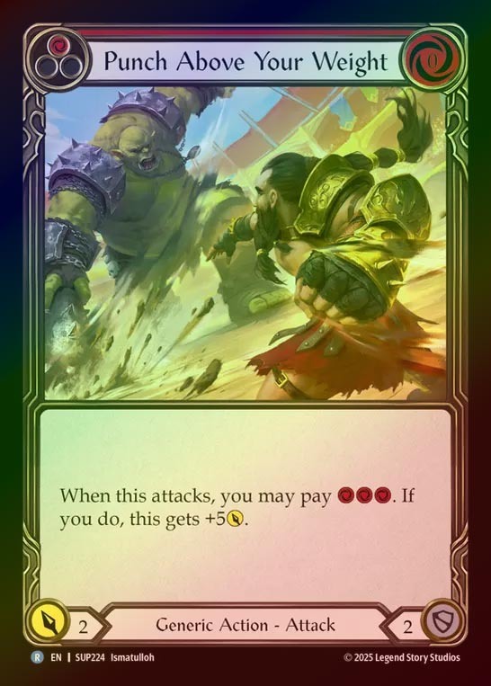 【RF】【EN】[Generic] 限界を超えた拳/Punch Above Your Weight (red) [SUP224-R]