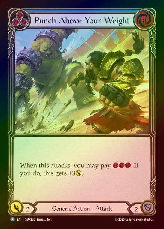 【RF】【EN】[Generic] 限界を超えた拳/Punch Above Your Weight (blue) [SUP226-R]