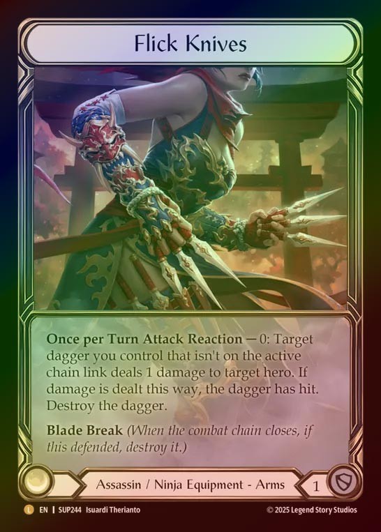 【RF】【EN】[Assassin Ninja] 短刀の妙技/Flick Knives (Extended Art) [SUP244-L]