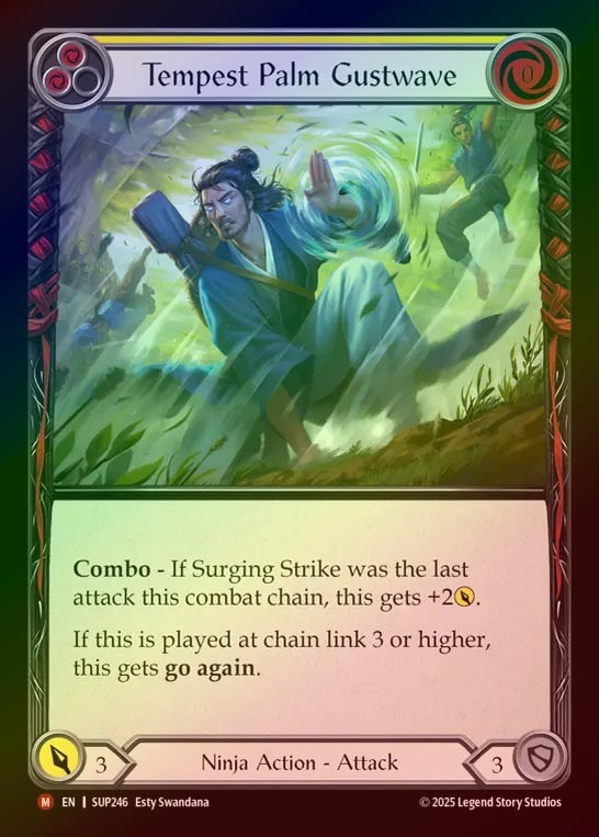 【RF】【EN】[Ninja] 重旋風の嵐掌/Tempest Palm Gustwave [SUP246-M]