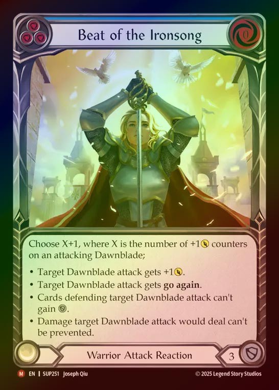 【RF】【EN】[Warrior] アイアンソングの鼓動/Beat of the Ironsong [SUP251-M]