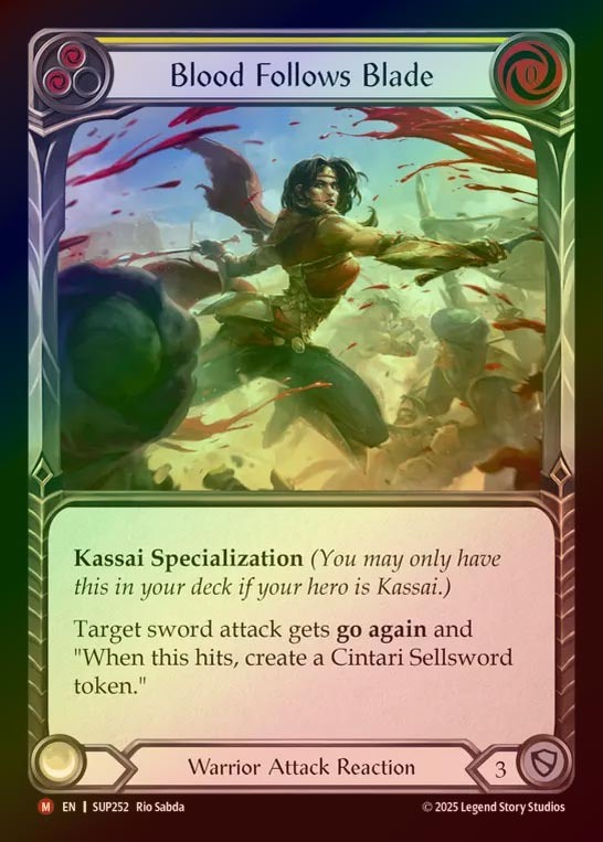 【RF】【EN】[Warrior] 追刃する血影/Blood Follows Blade [SUP252-M]