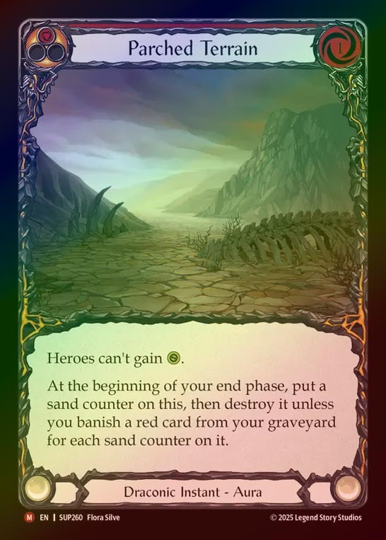 【RF】【EN】[Draconic] 乾燥地帯/Parched Terrain [SUP260-M]