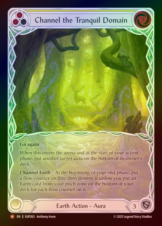 【CF】【EN】[Earth] 平穏領域の導き/Channel the Tranquil Domain [SUP263-M]