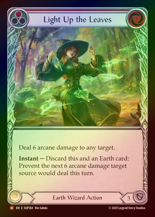 【RF】【EN】[Earth Wizard ] 灯し葉/Light Up the Leaves [SUP264-M]
