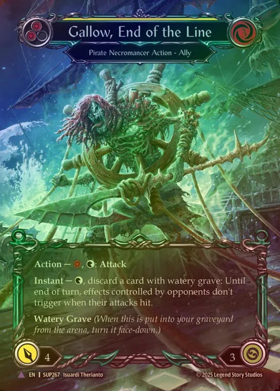 【CF】【EN】[Pirate Necromancer] 航海の終点、ガロウ/Gallow, End of the Line [SUP267-Marvel]