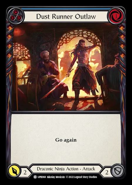 [Draconic Ninja] Dust Runner Outlaw [UPR068-C] (blue)