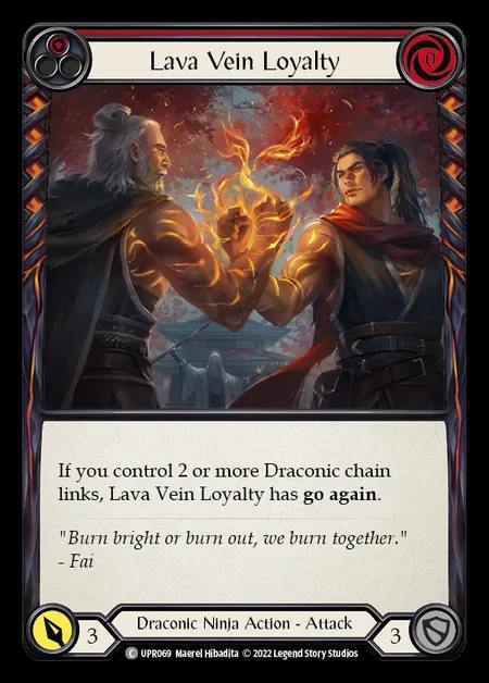 [Draconic Ninja] Lava Vein Loyalty [UPR069-C] (red)