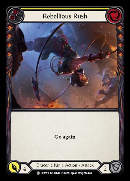 [Draconic Ninja] Rebellious Rush [UPR073-C] (yellow)