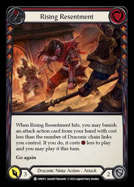 [Draconic Ninja] Rising Resentment [UPR075-C] (red)
