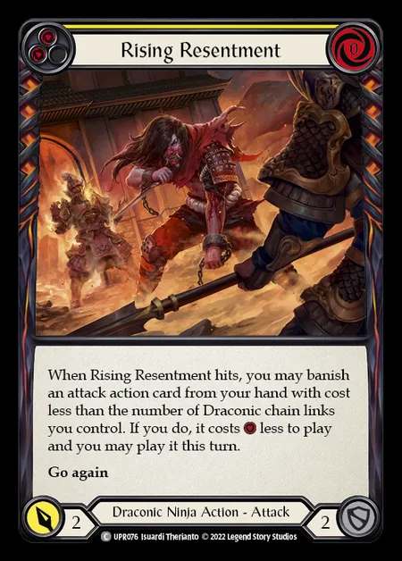 [Draconic Ninja] Rising Resentment [UPR076-C] (yellow)