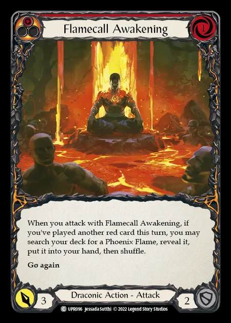 [Draconic] Flamecall Awakening [UPR096-C] (red)