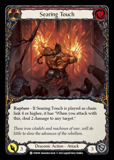 [Draconic] Searing Touch [UPR099-C] (red)