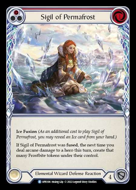 [Elemental Wizard] Sigil of Permafrost [UPR106-R] (red)