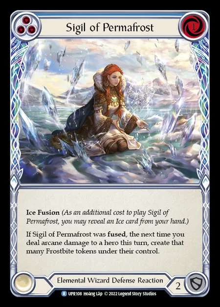 [Elemental Wizard] Sigil of Permafrost [UPR108-R] (blue)