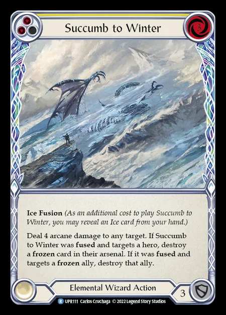 [Elemental Wizard] Succumb to Winter [UPR111-R] (yellow)