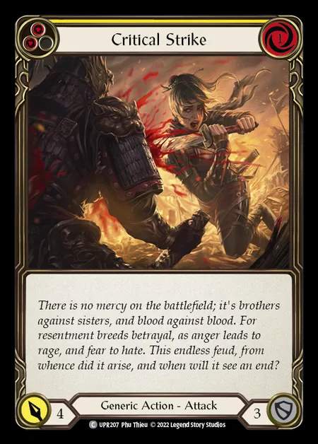 [Generic] Critical Strike [UPR207-C] (yellow)