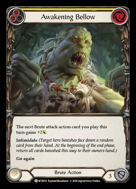 [Brute] Awakening Bellow [U-WTR033-C] (yellow)