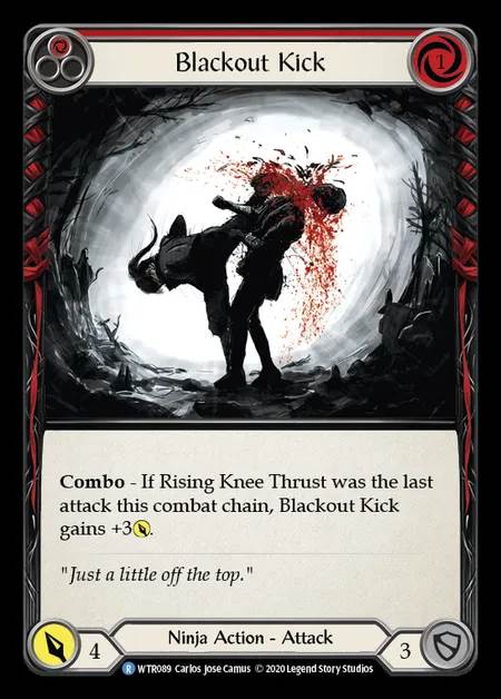 [Ninja] Blackout Kick [U-WTR089-R] (red)