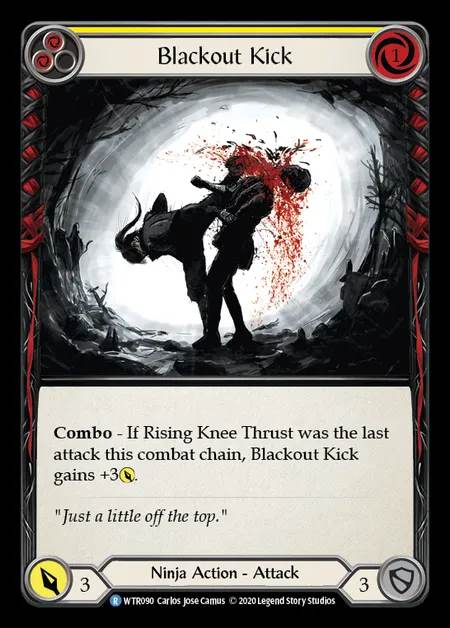 [Ninja] Blackout Kick [U-WTR090-R] (yellow)