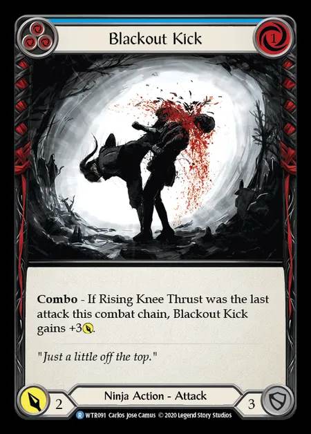 [Ninja] Blackout Kick [U-WTR091-R] (blue)