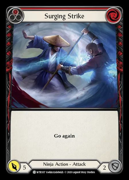 [Ninja] Surging Strike [U-WTR107-C] (red)
