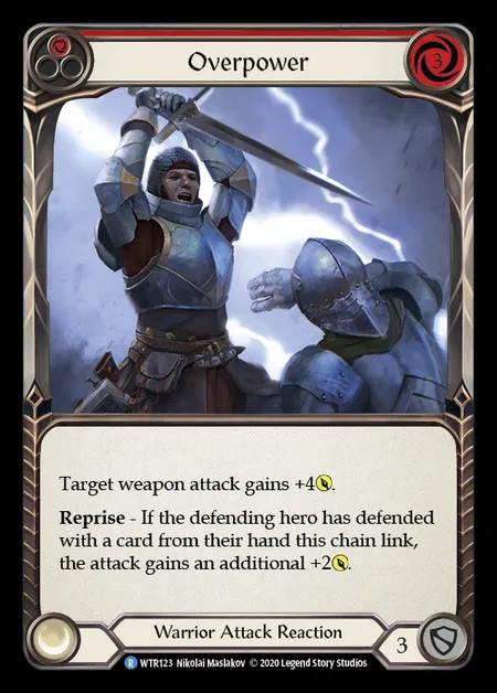 [Warrior] Overpower [U-WTR123-R] (red)
